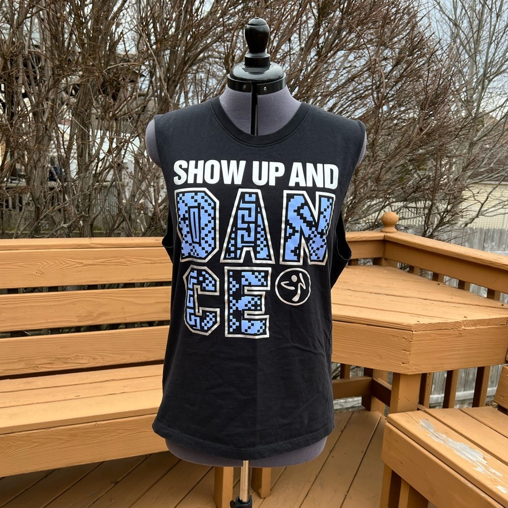 Zumba “Show Up And Dance” Unisex Instructor Muscle Tank M/L